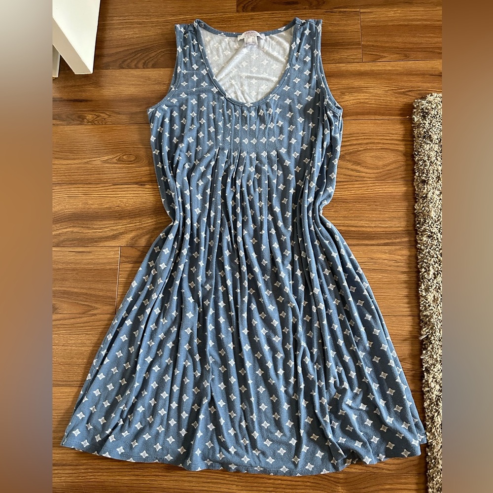 Soft light blue sleeveless dress